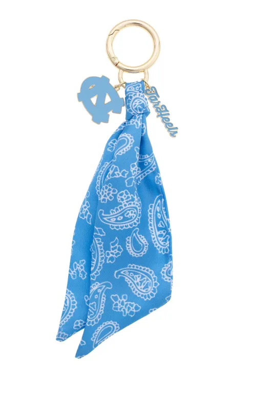 North Carolina Tar Heels Logo Bandana Bag Charm made by Canvas Style