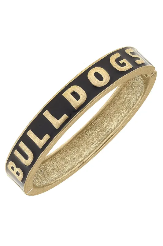 Georgia Bulldogs Enamel Hinge Bangle - FINAL SALE sold by Canvas Style