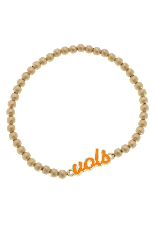 Tennessee Volunteers Enamel Script Stretch Bracelet sold by Canvas Style