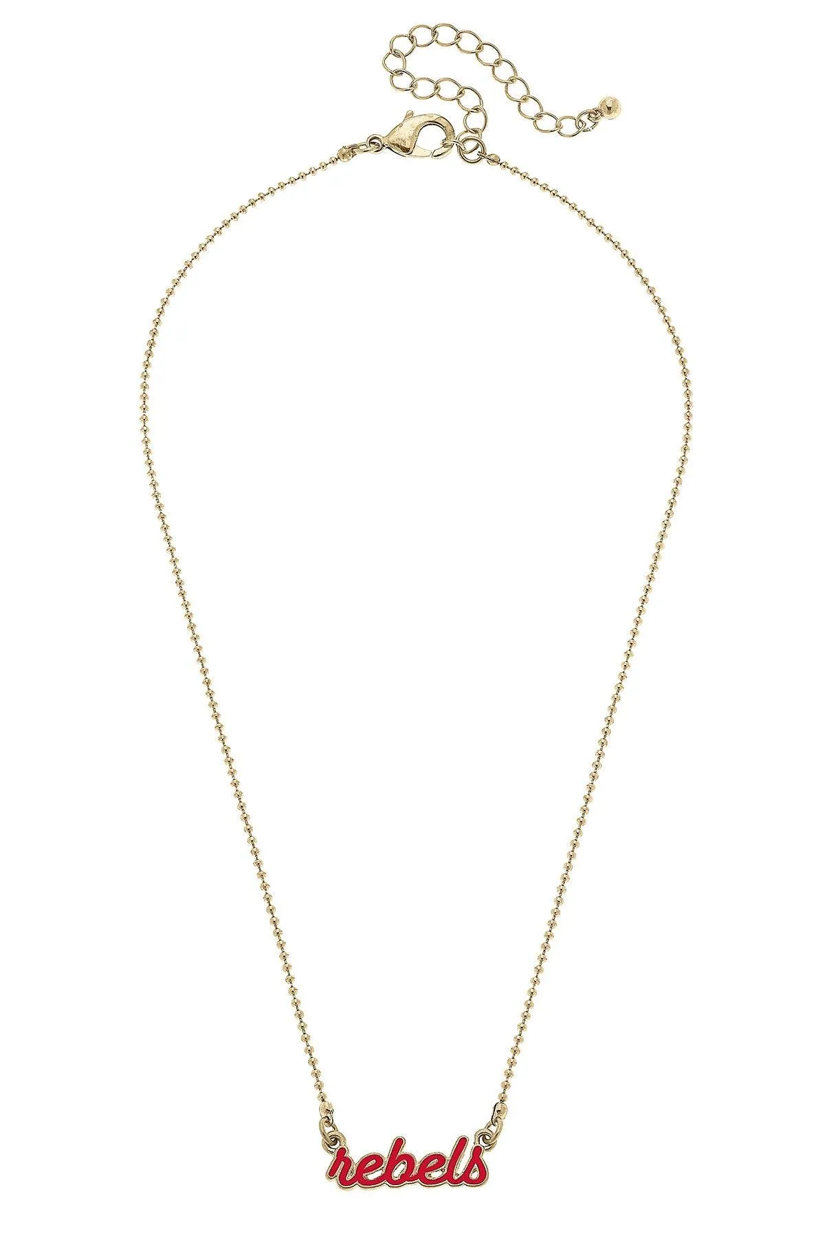 Ole Miss Rebels Enamel Script Necklace sold by Canvas Style product image thumbnail 2