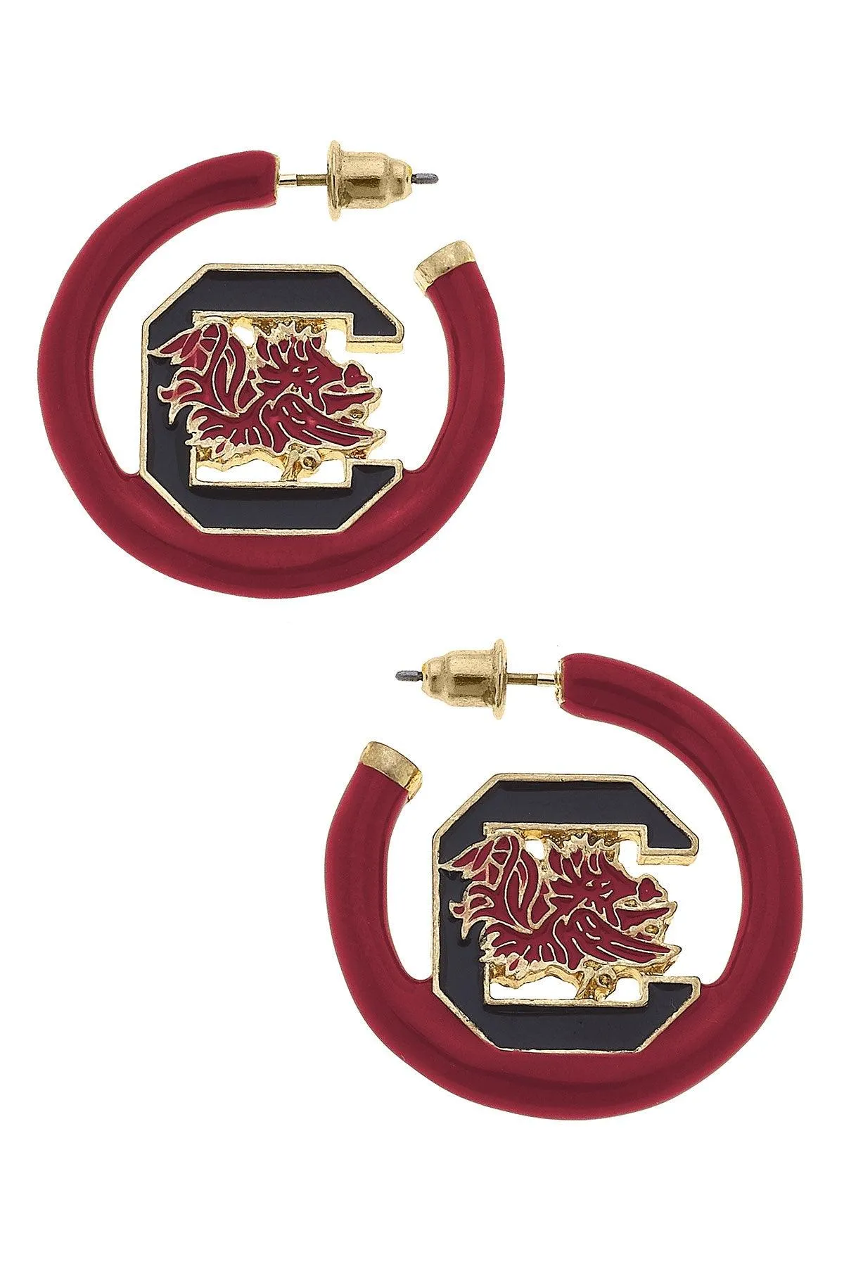 South Carolina Gamecocks Enamel Logo Earrings sold by Canvas Style