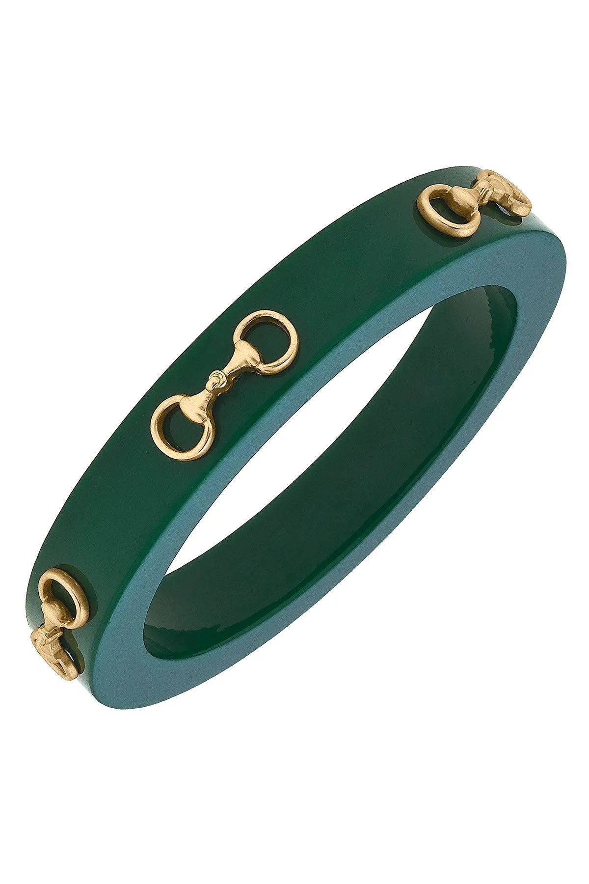 Sutton Horsebit Resin Bangle sold by Canvas Style