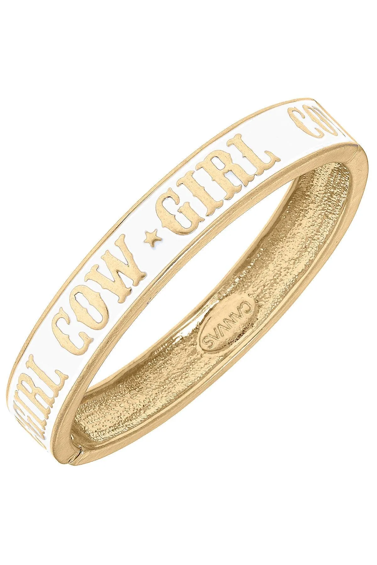 CANVAS Style x AP Style Cowgirl Bangle in White - FINAL SALE sold by Canvas Style