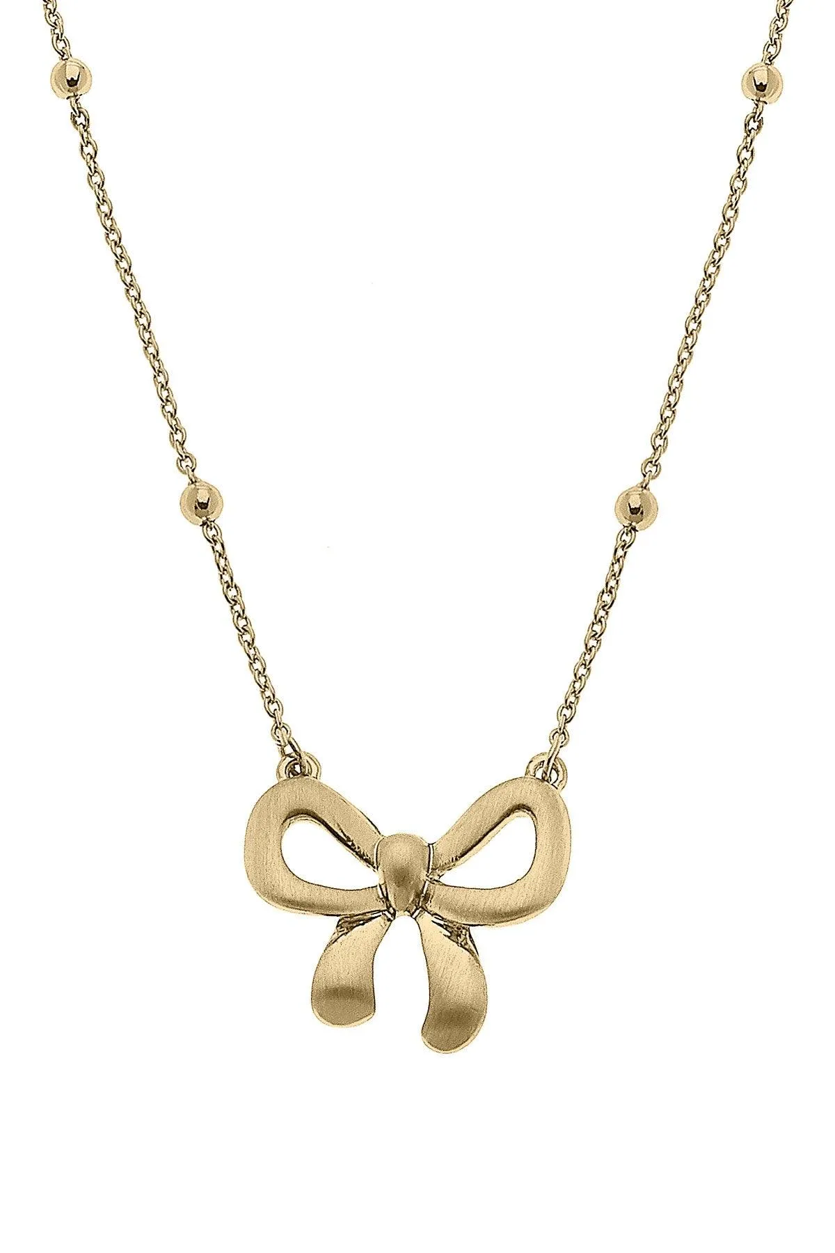 Rosalie Bow Pendant Necklace sold by Canvas Style