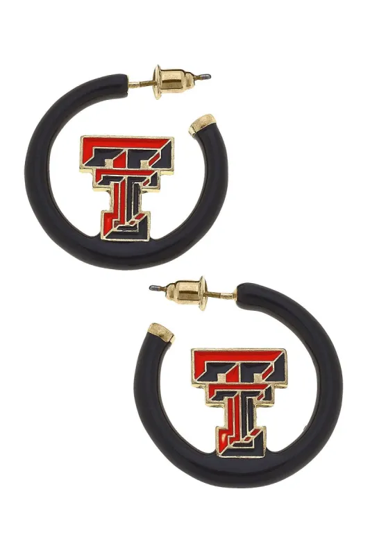Texas Tech Red Raiders Enamel Logo Earrings sold by Canvas Style