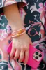 Bali 24K Gold Plated Ball Bead Silicone Bracelet in Metallic Bronze - FINAL SALE sold by Canvas Style
