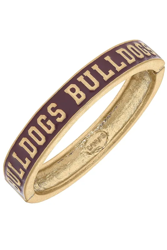 Mississippi State Bulldogs Enamel Hinge Bangle - FINAL SALE sold by Canvas Style