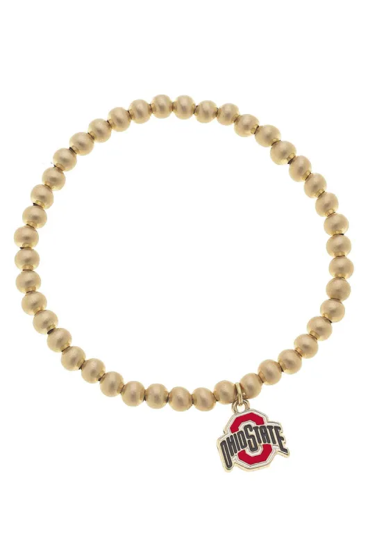 Ohio State Buckeyes Ball Bead Stretch Bracelet sold by Canvas Style
