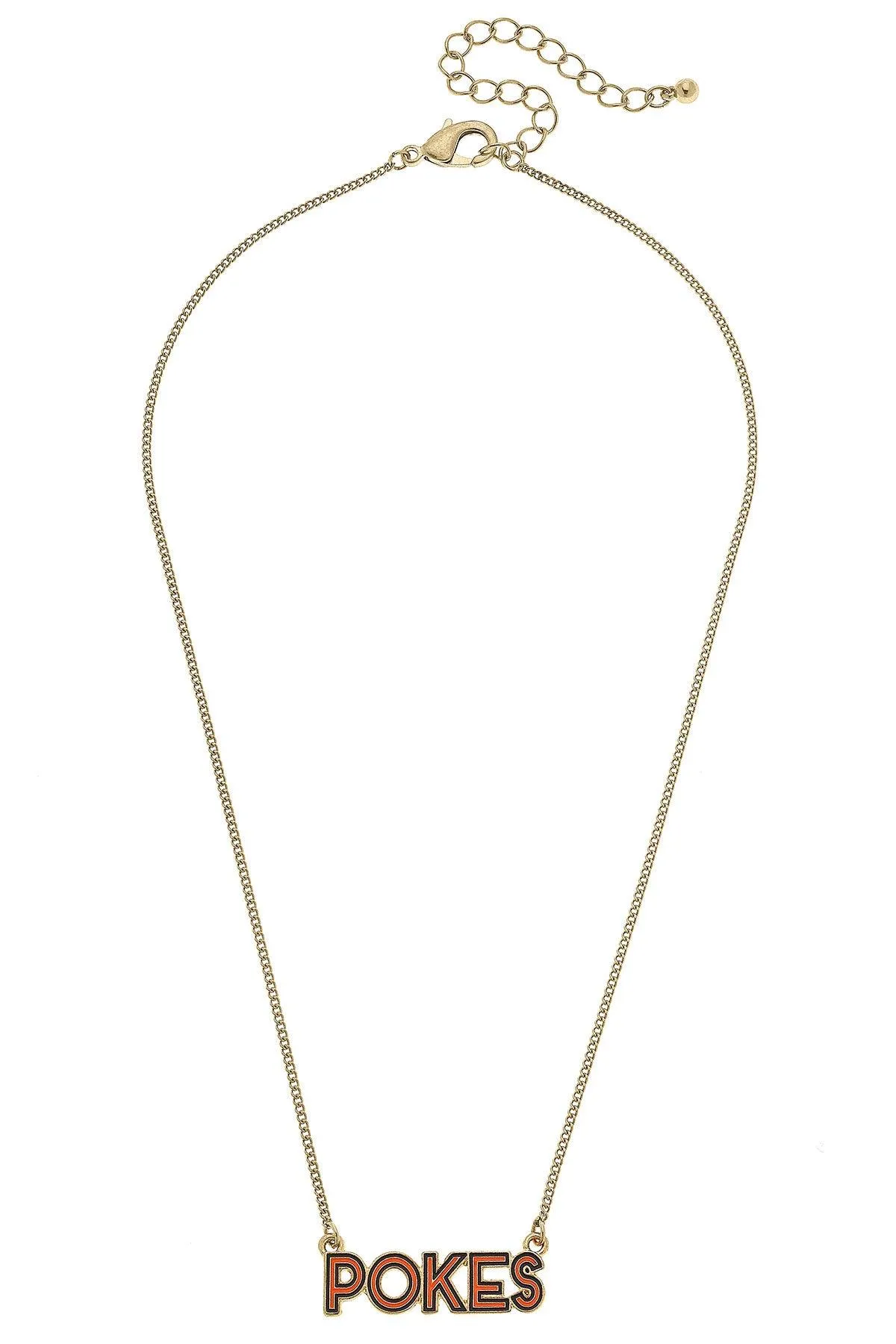 Oklahoma State Cowboys Outline Enamel Necklace sold by Canvas Style product image thumbnail 3