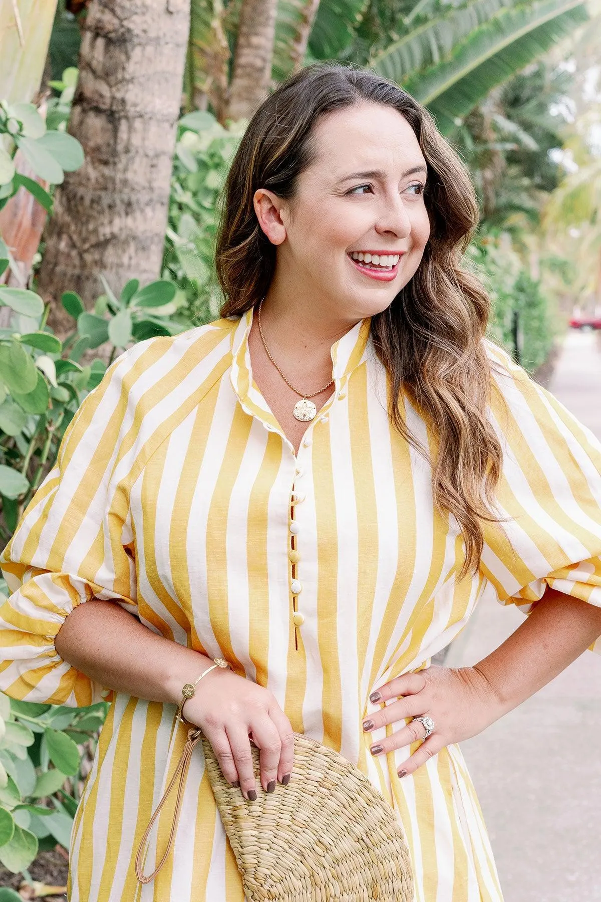 Sand Dollar Charm Necklace in Worn Gold sold by Canvas Style product image thumbnail 3