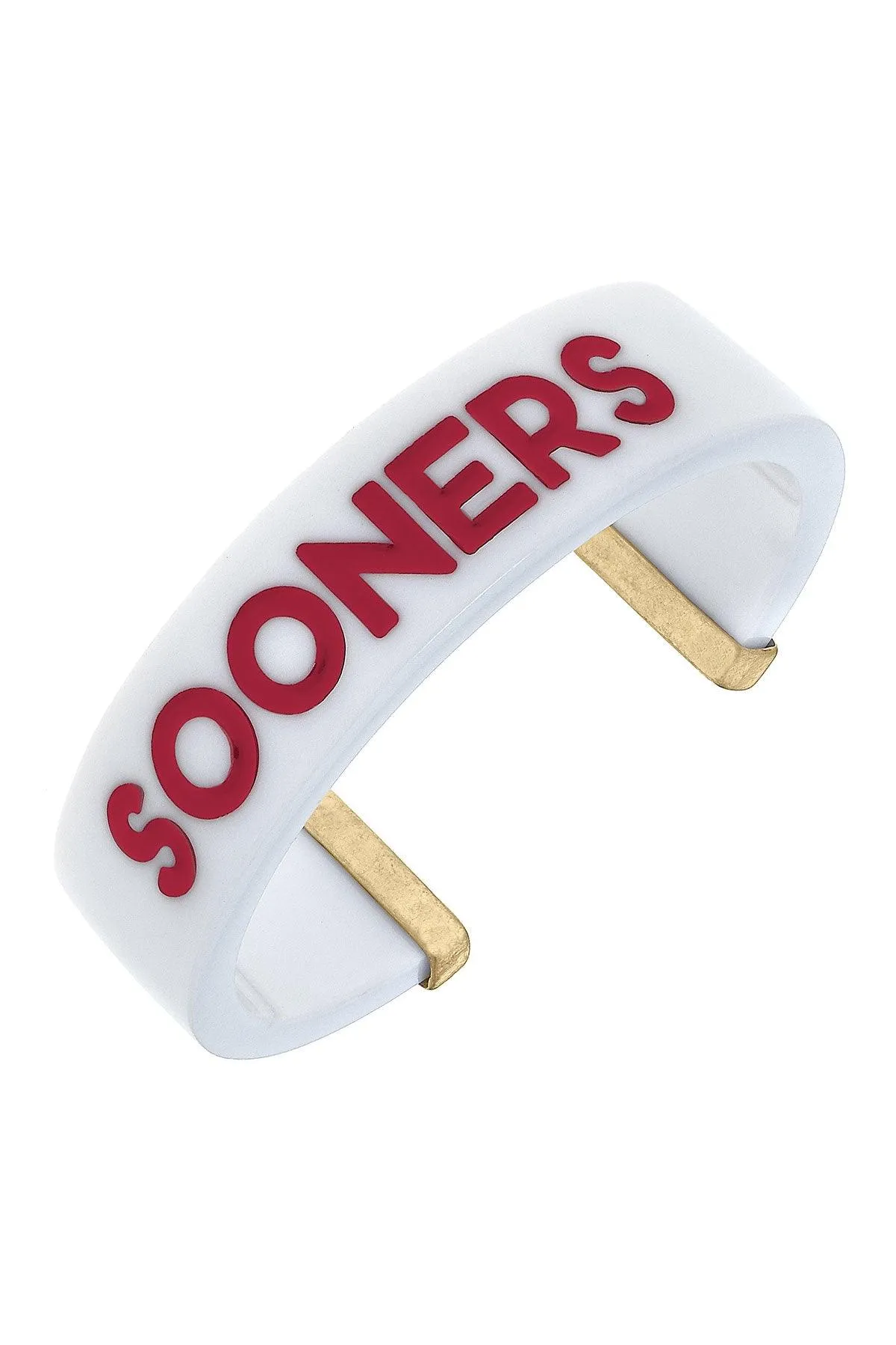 Oklahoma Sooners Resin Cuff Bracelet sold by Canvas Style
