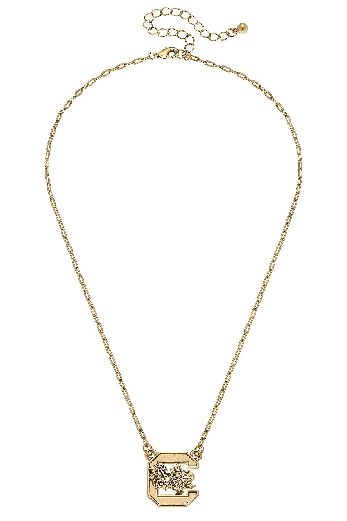South Carolina Gamecocks 24K Gold Plated Pendant Necklace sold by Canvas Style product image thumbnail 3