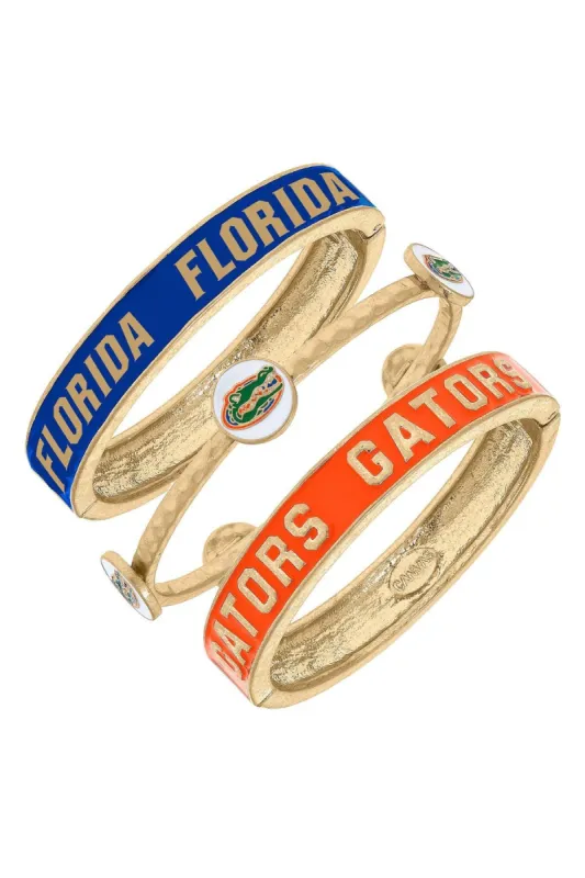 Florida Gators Enamel Bangle Stack (Set of 3) sold by Canvas Style