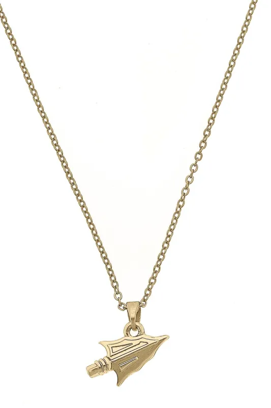 Florida State Seminoles 24K Gold Plated Pendant Necklace sold by Canvas Style