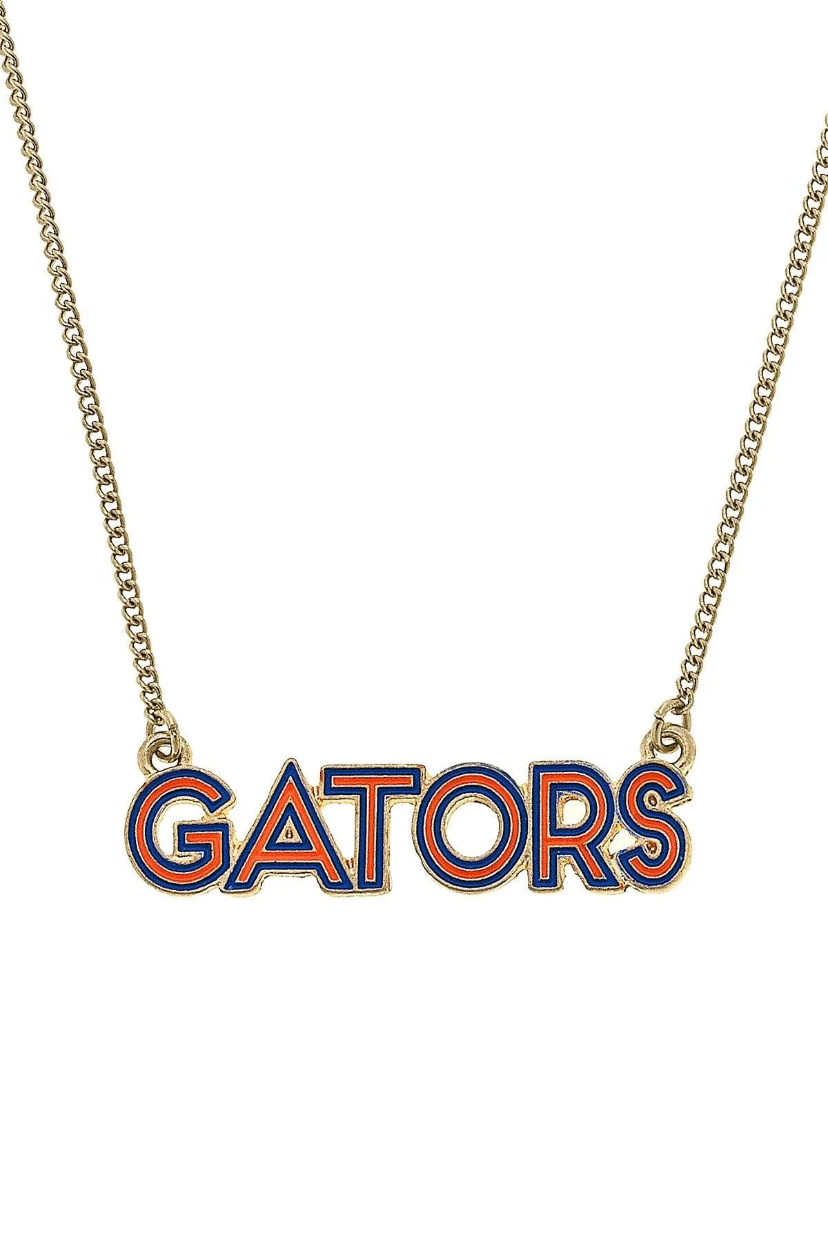 Florida Gators Outline Enamel Necklace sold by Canvas Style