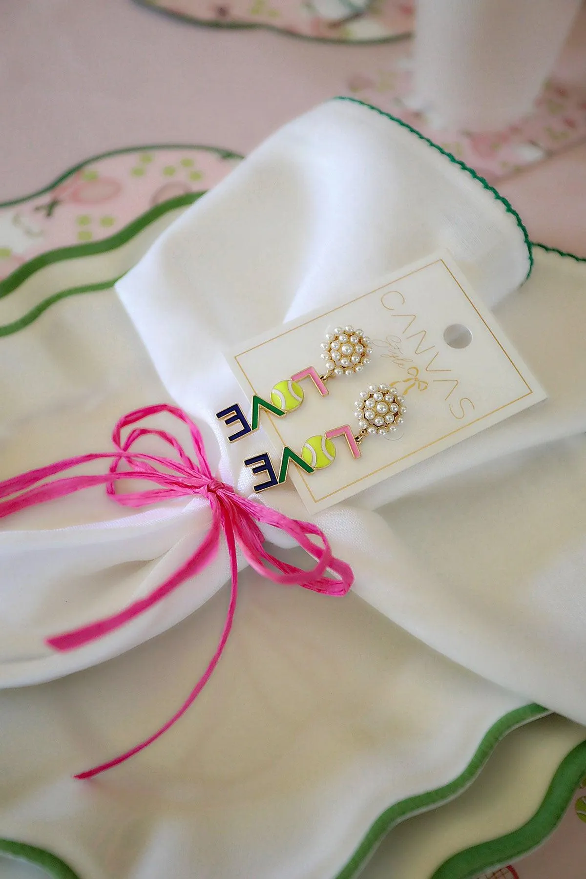 LOVE Enamel Earrings sold by Canvas Style product image thumbnail 3