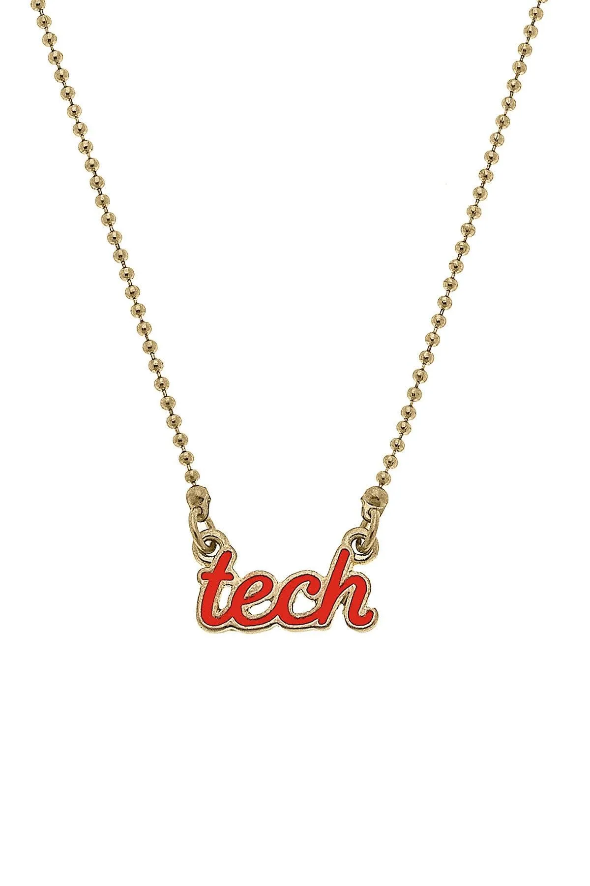 Texas Tech Red Raiders Enamel Script Necklace sold by Canvas Style