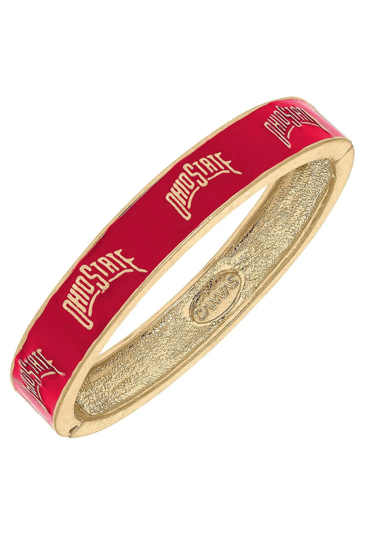 Ohio State Buckeyes Enamel Hinge Bangle - FINAL SALE sold by Canvas Style