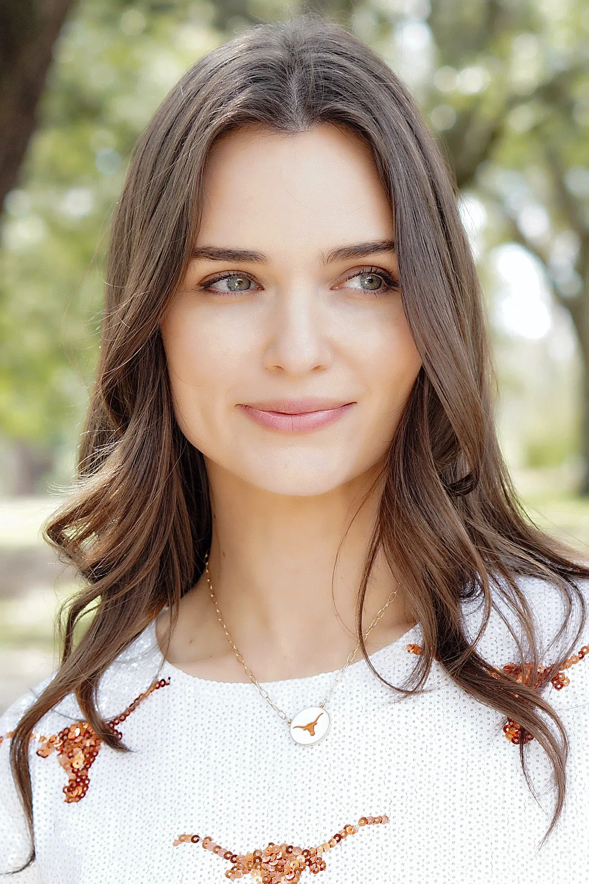 Texas Longhorns Enamel Disc Pendant Necklace - FINAL SALE sold by Canvas Style product image thumbnail 2