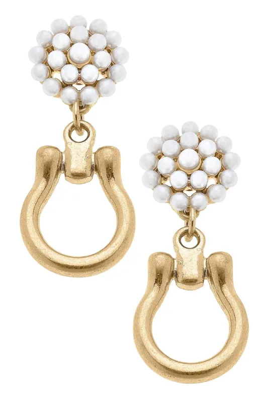 Trigger Horsebit Earrings sold by Canvas Style