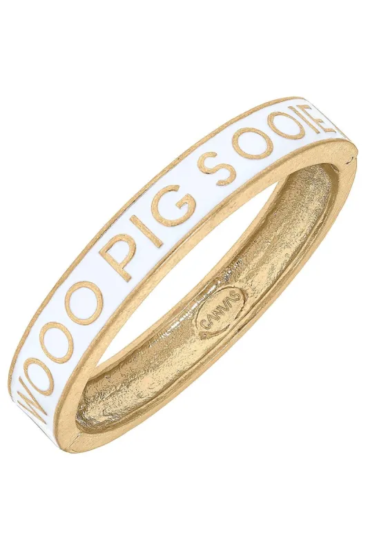 Arkansas Razorbacks Enamel Hinge Bangle sold by Canvas Style