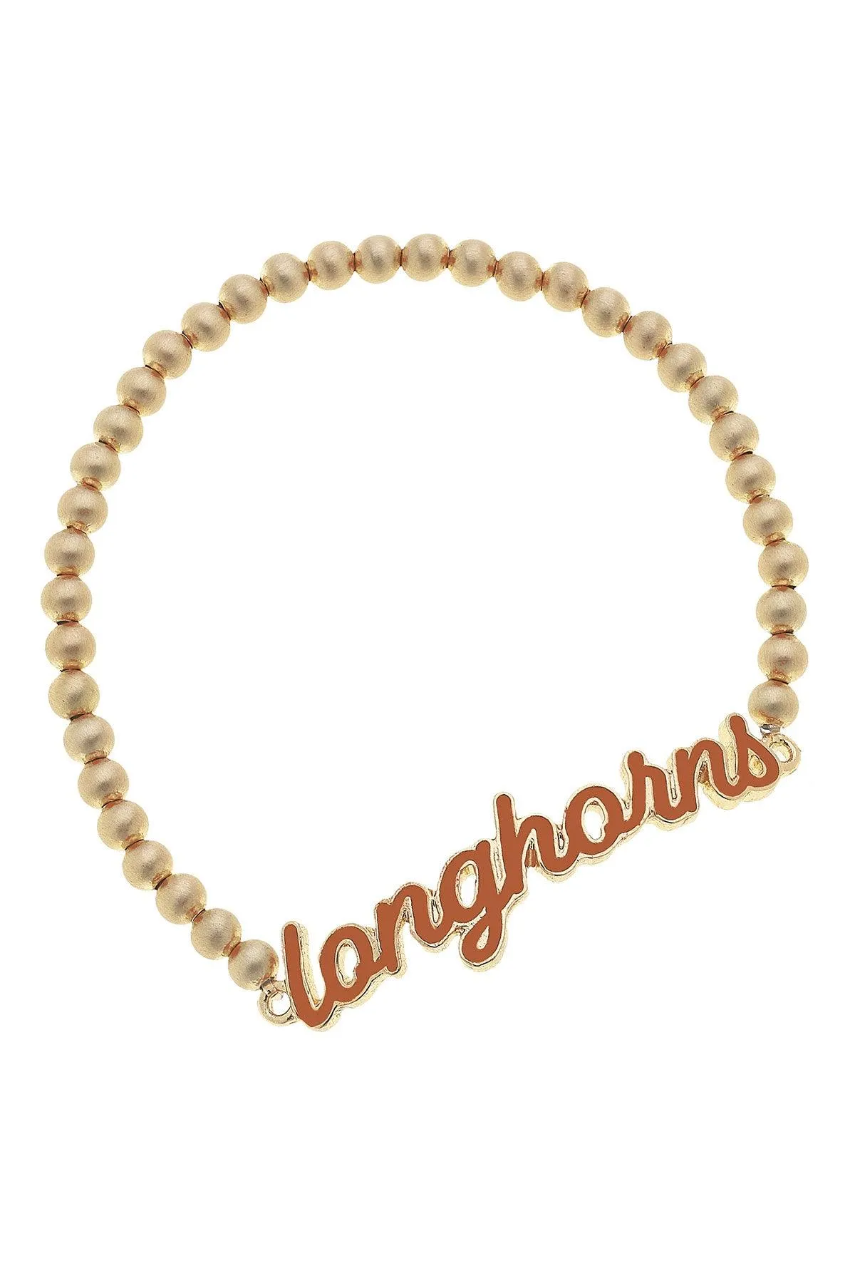 Texas Longhorns Enamel Script Stretch Bracelet sold by Canvas Style