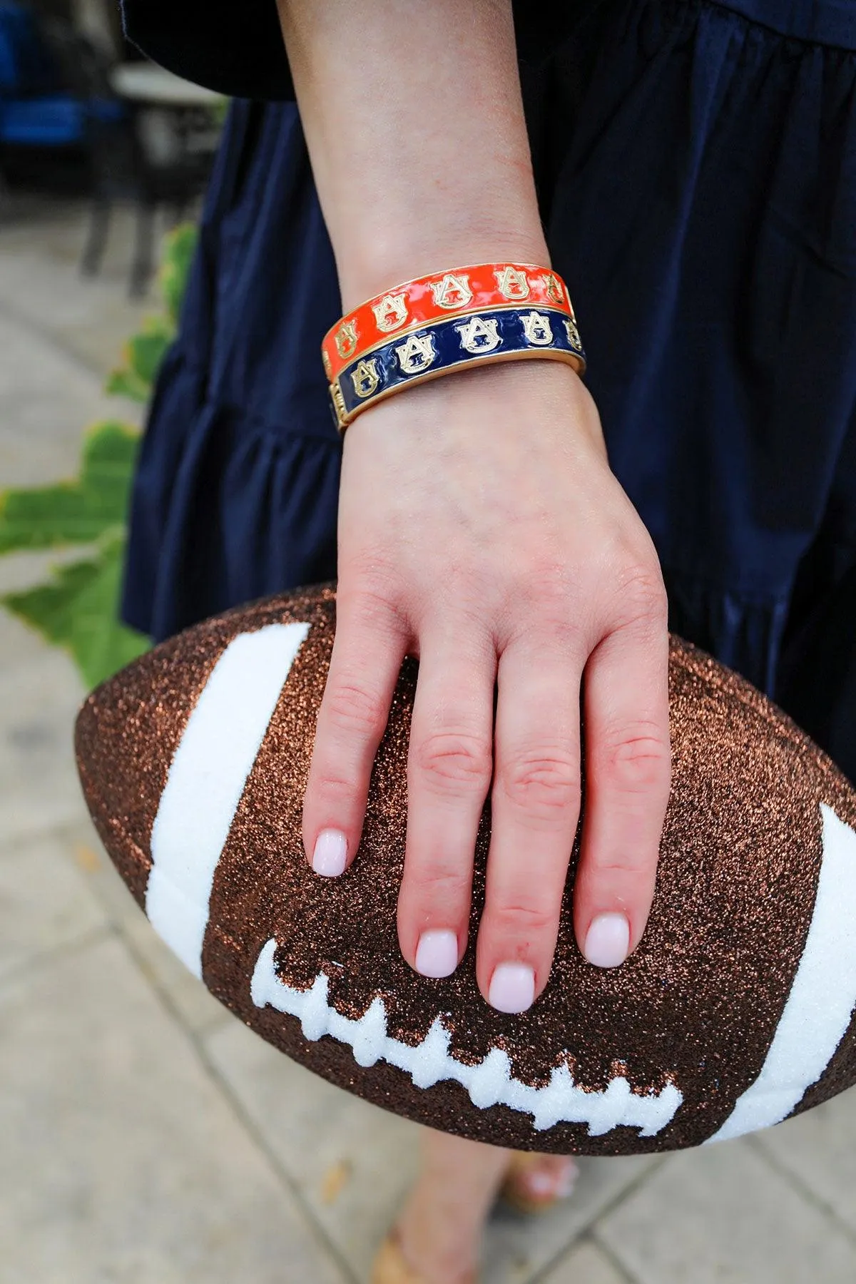 Auburn Tigers Enamel Logo Hinge Bangle sold by Canvas Style product image thumbnail 4