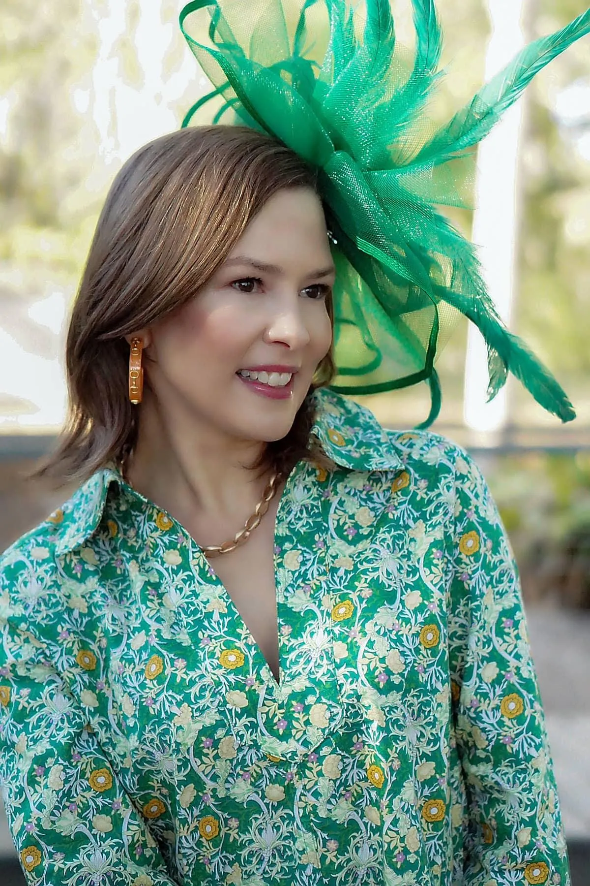 Sutton Horsebit Resin Hoop Earrings sold by Canvas Style product image thumbnail 2