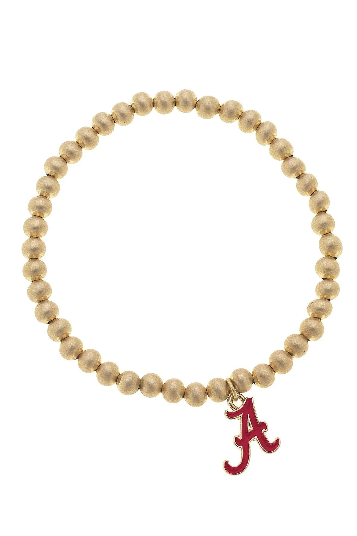 Alabama Crimson Tide Ball Bead Stretch Bracelet sold by Canvas Style