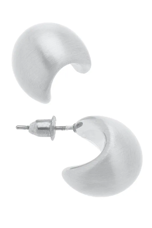 Icon Mini Tapered Puff Hoop Earrings sold by Canvas Style