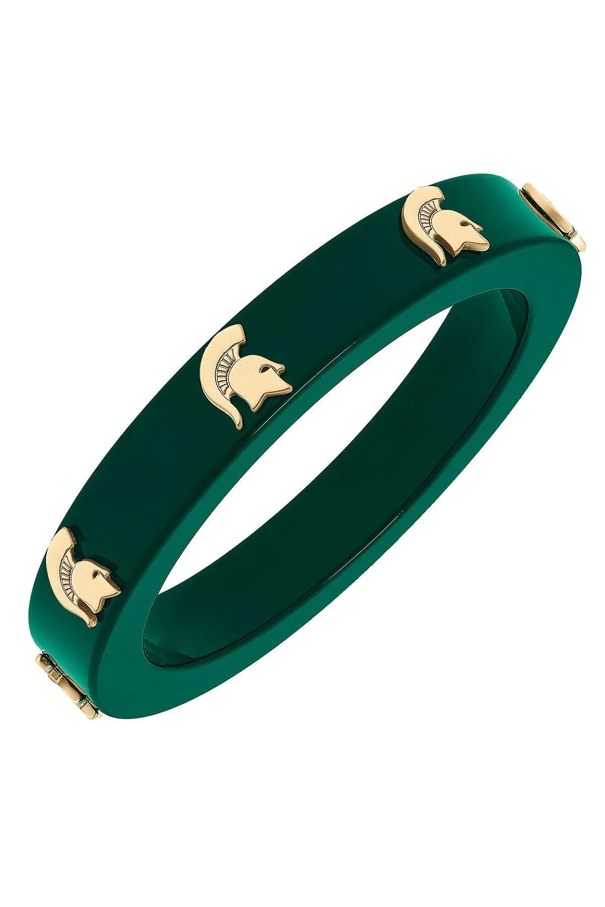 Michigan State Spartans Resin Logo Bangle - FINAL SALE sold by Canvas Style
