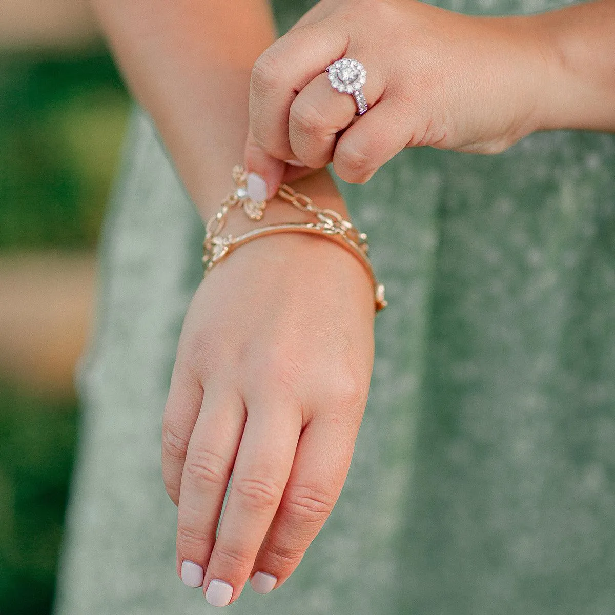 Calloway Bee & Pearl Chain Bracelet in Worn Gold - FINAL SALE sold by Canvas Style product image thumbnail 2