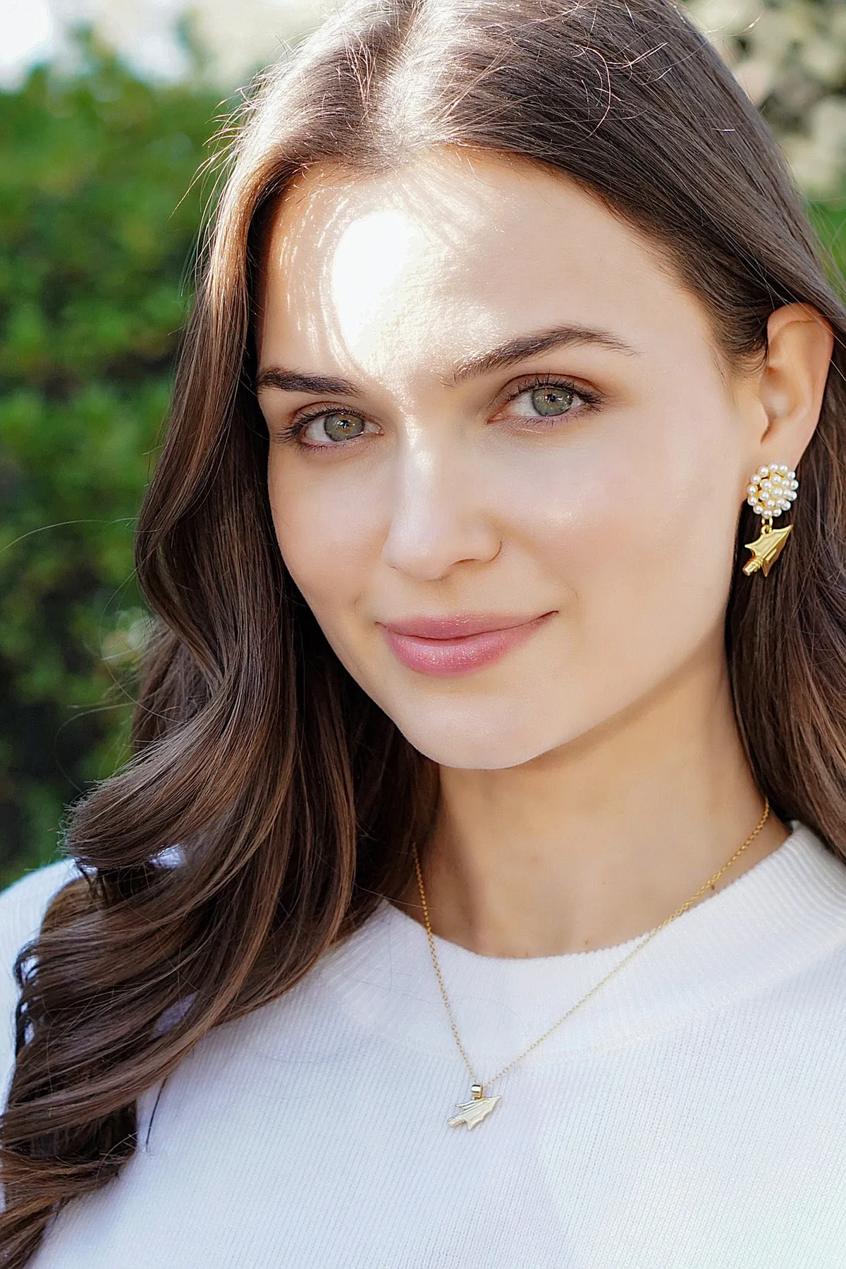 Florida State Seminoles Pearl Cluster 24K Gold Plated Logo Earrings sold by Canvas Style product image thumbnail 2