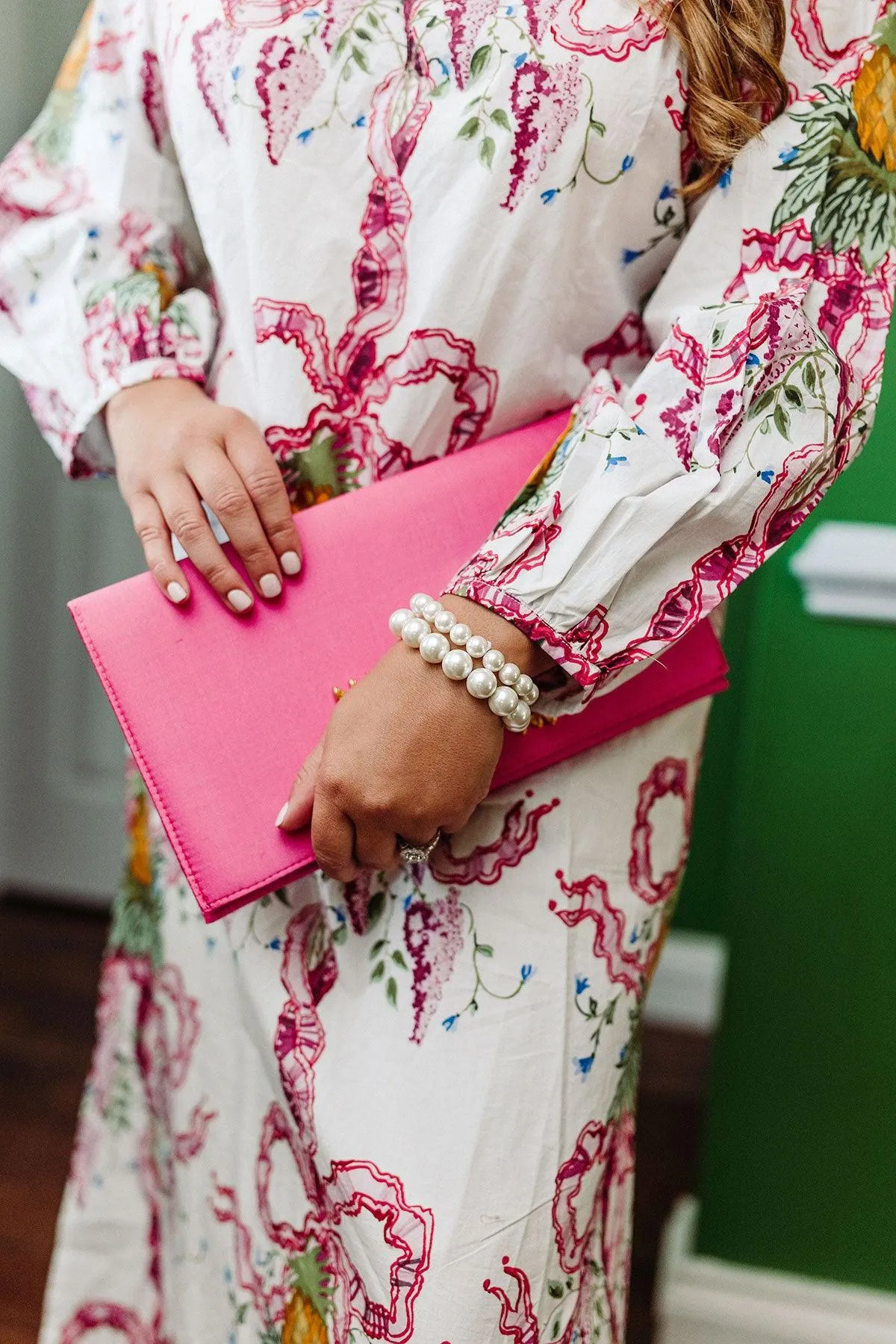 Eleanor Beaded Pearl Stretch Bracelet in Ivory sold by Canvas Style product image thumbnail 2