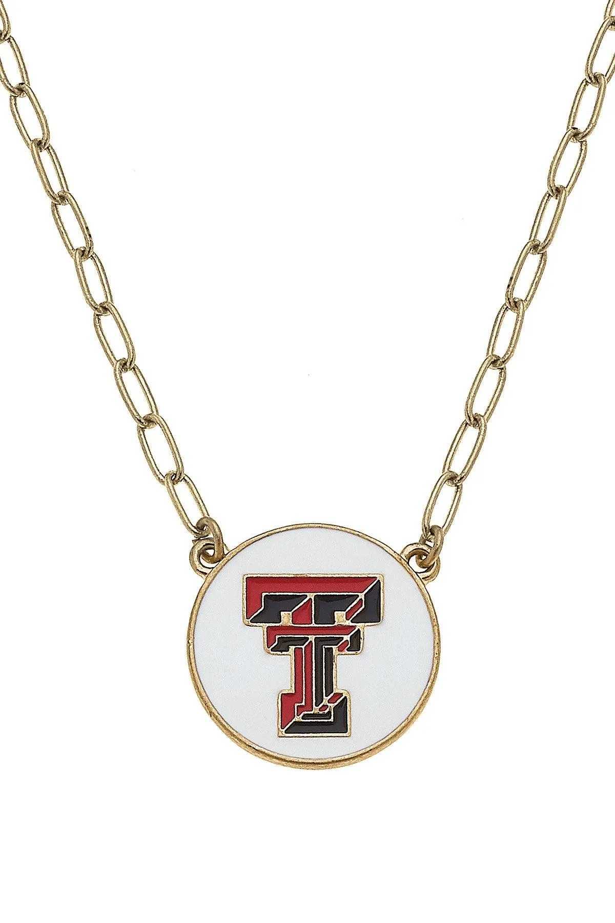 Texas Tech Red Raiders Enamel Disc Pendant Necklace - FINAL SALE sold by Canvas Style