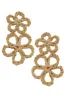 Tahiti Raffia Statement Earrings in Natural - FINAL SALE sold by Canvas Style