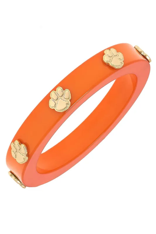 Clemson Tigers Resin Logo Bangle - FINAL SALE sold by Canvas Style