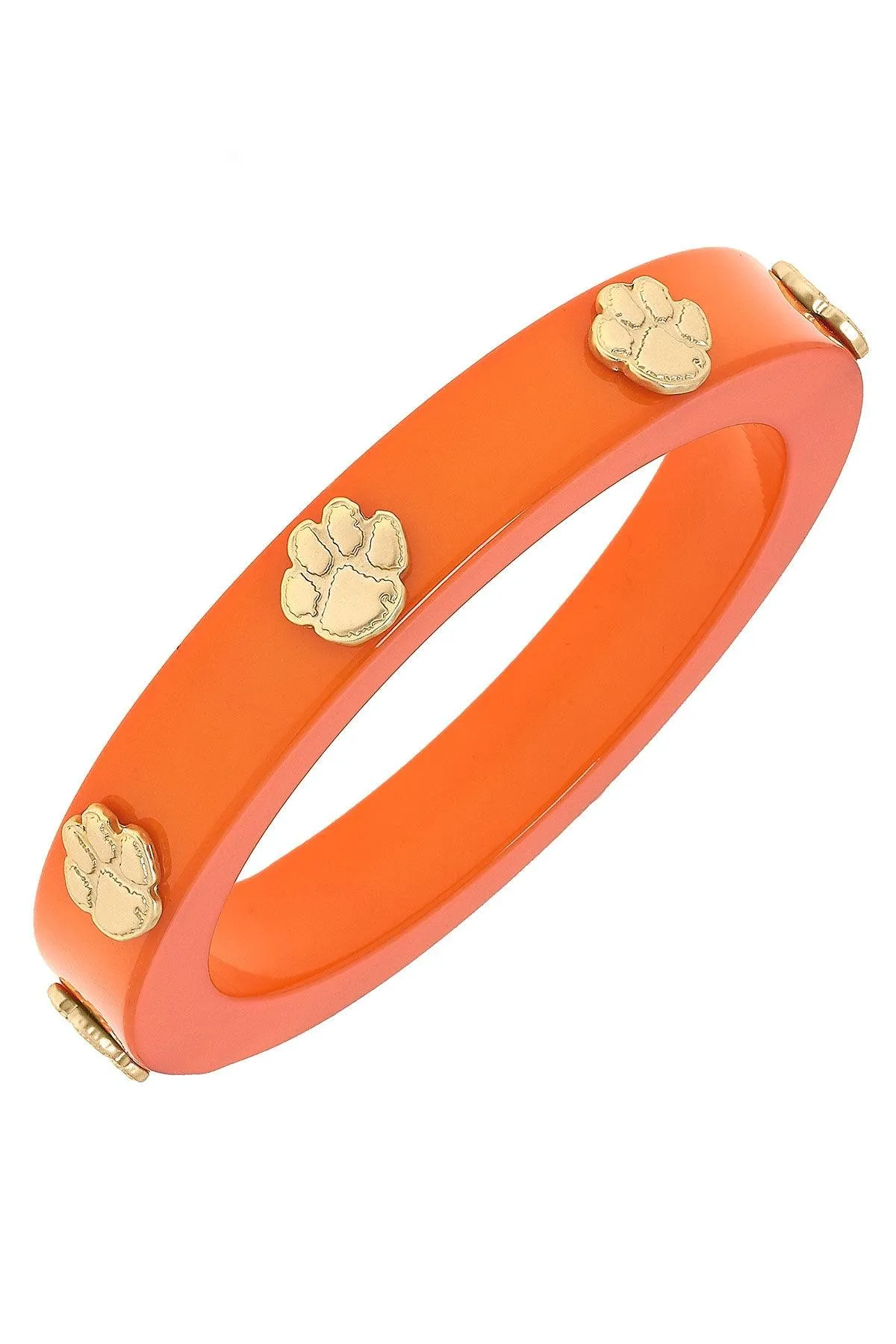 Clemson Tigers Resin Logo Bangle - FINAL SALE sold by Canvas Style