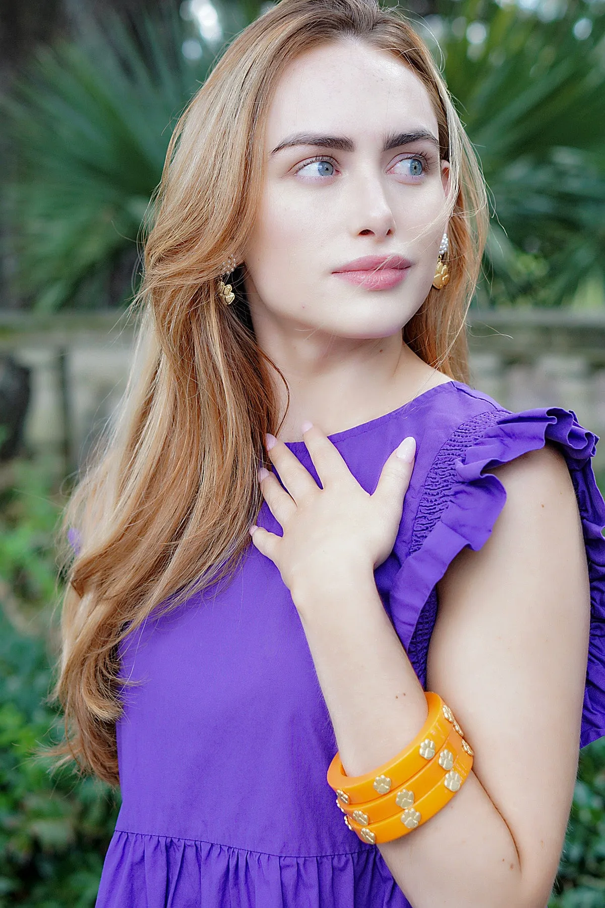 Clemson Tigers Resin Logo Bangle - FINAL SALE sold by Canvas Style product image thumbnail 2