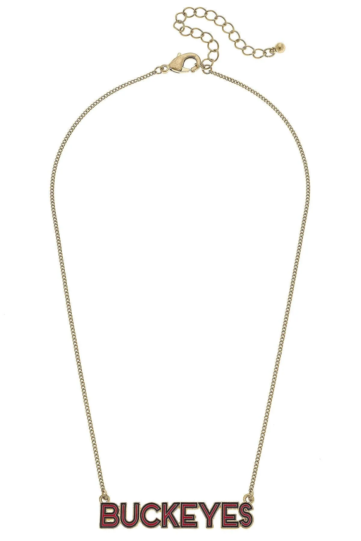 Ohio State Buckeyes Outline Enamel Necklace sold by Canvas Style product image thumbnail 3