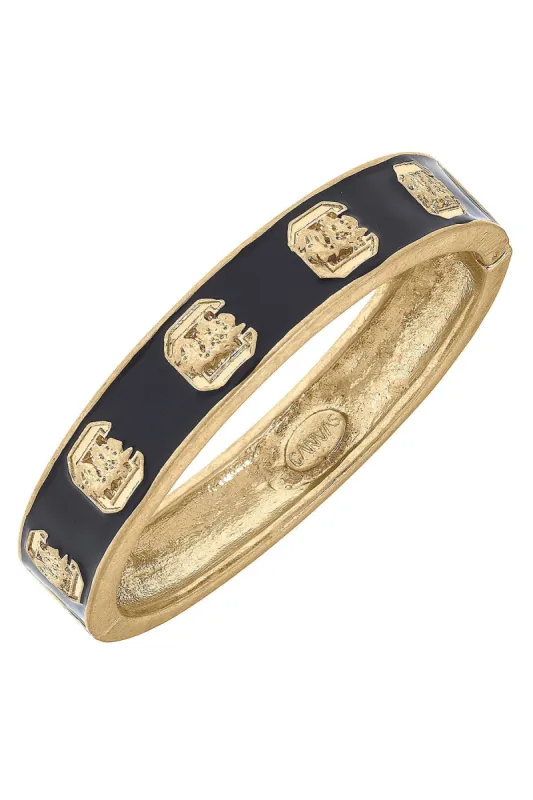 South Carolina Gamecocks Logo Enamel Hinge Bangle sold by Canvas Style