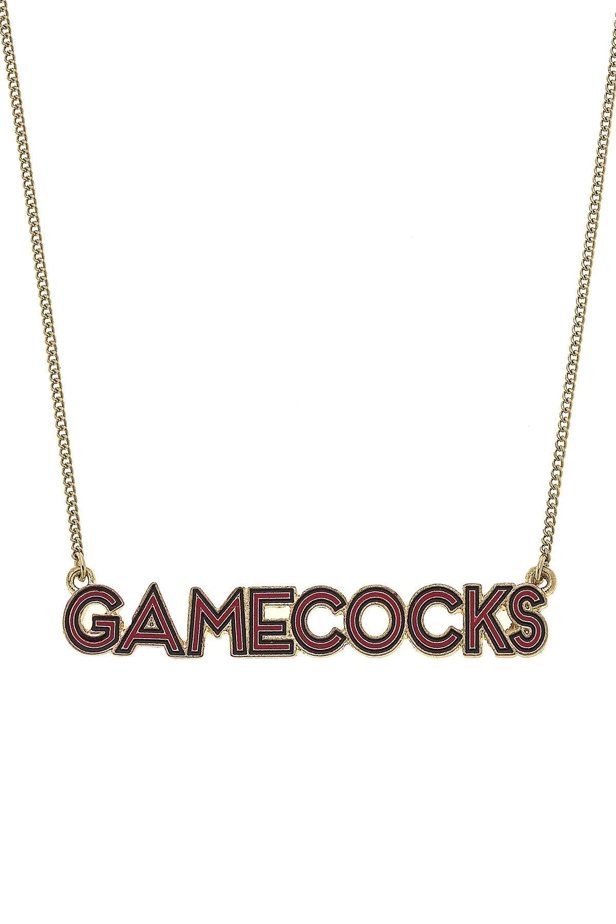 South Carolina Gamecocks Outline Enamel Necklace sold by Canvas Style