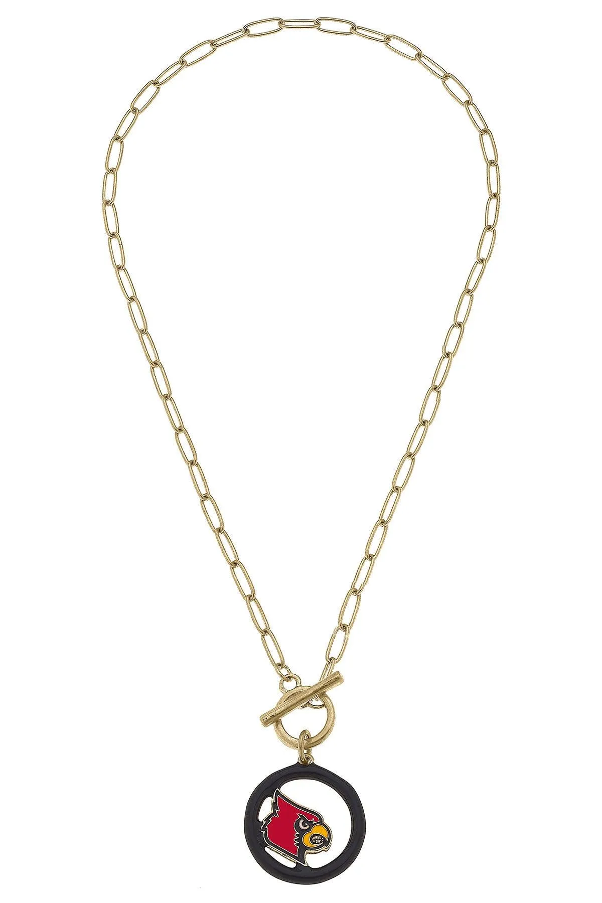 Louisville Cardinals Enamel Logo T-Bar 16" Necklace sold by Canvas Style product image thumbnail 3