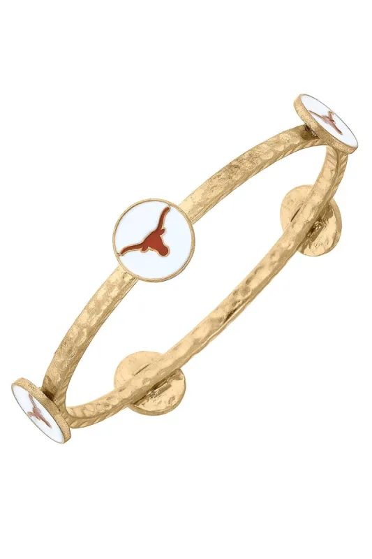 Texas Longhorns Enamel Claudia Bangle sold by Canvas Style