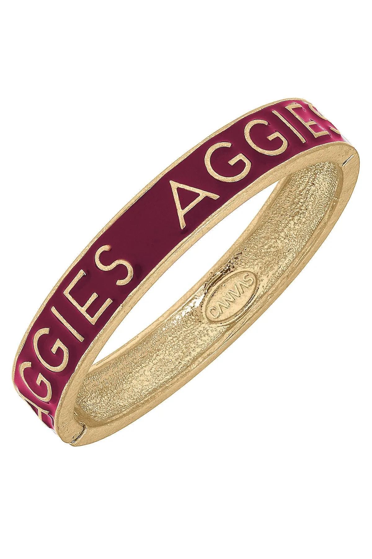 Texas A&M Aggies Enamel Hinge Bangle - FINAL SALE sold by Canvas Style