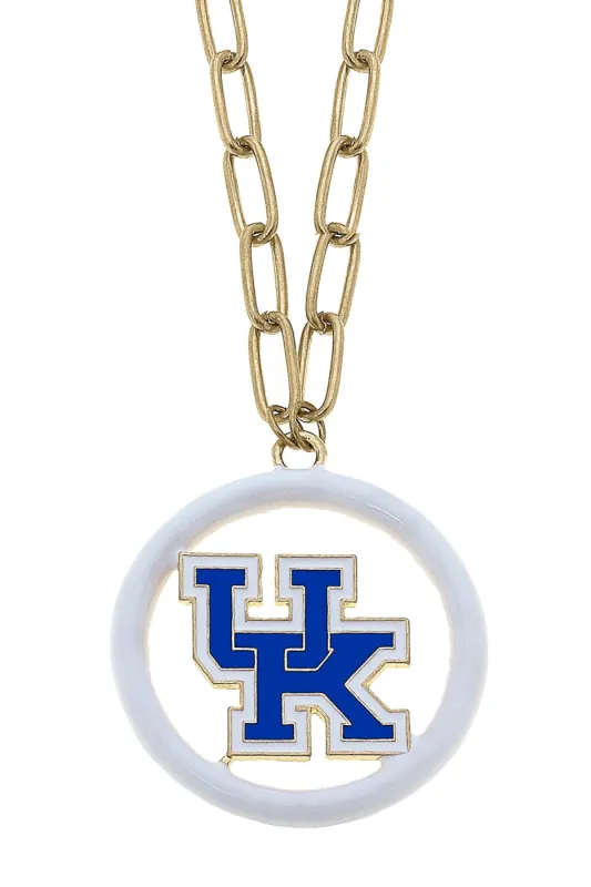 Kentucky Wildcats Logo Enamel Medallion 32" Necklace sold by Canvas Style