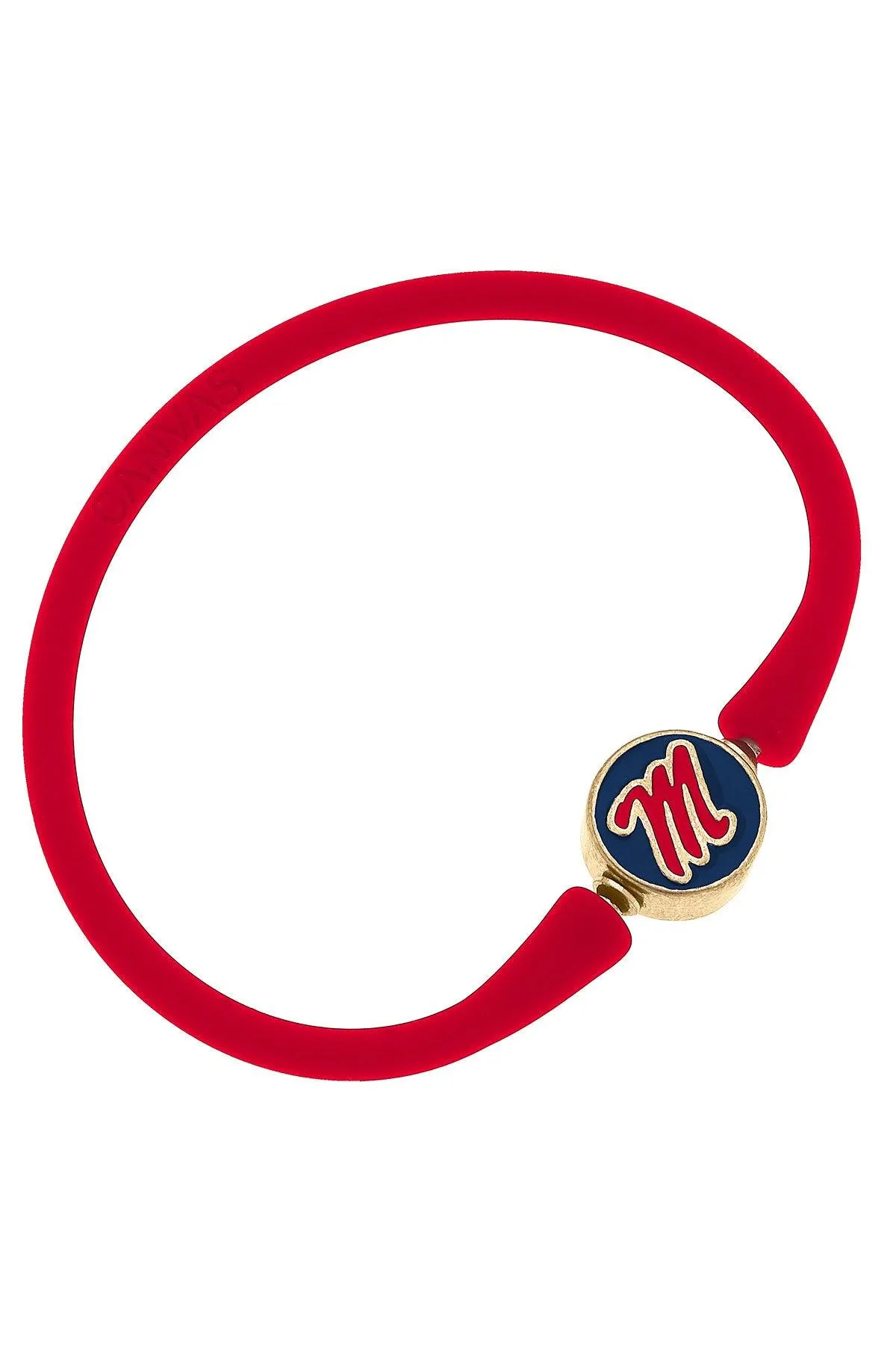 Ole Miss Rebels Enamel Silicone Bali Bracelet - FINAL SALE sold by Canvas Style