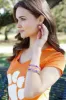 Clemson Tigers Enamel Logo Earrings sold by Canvas Style