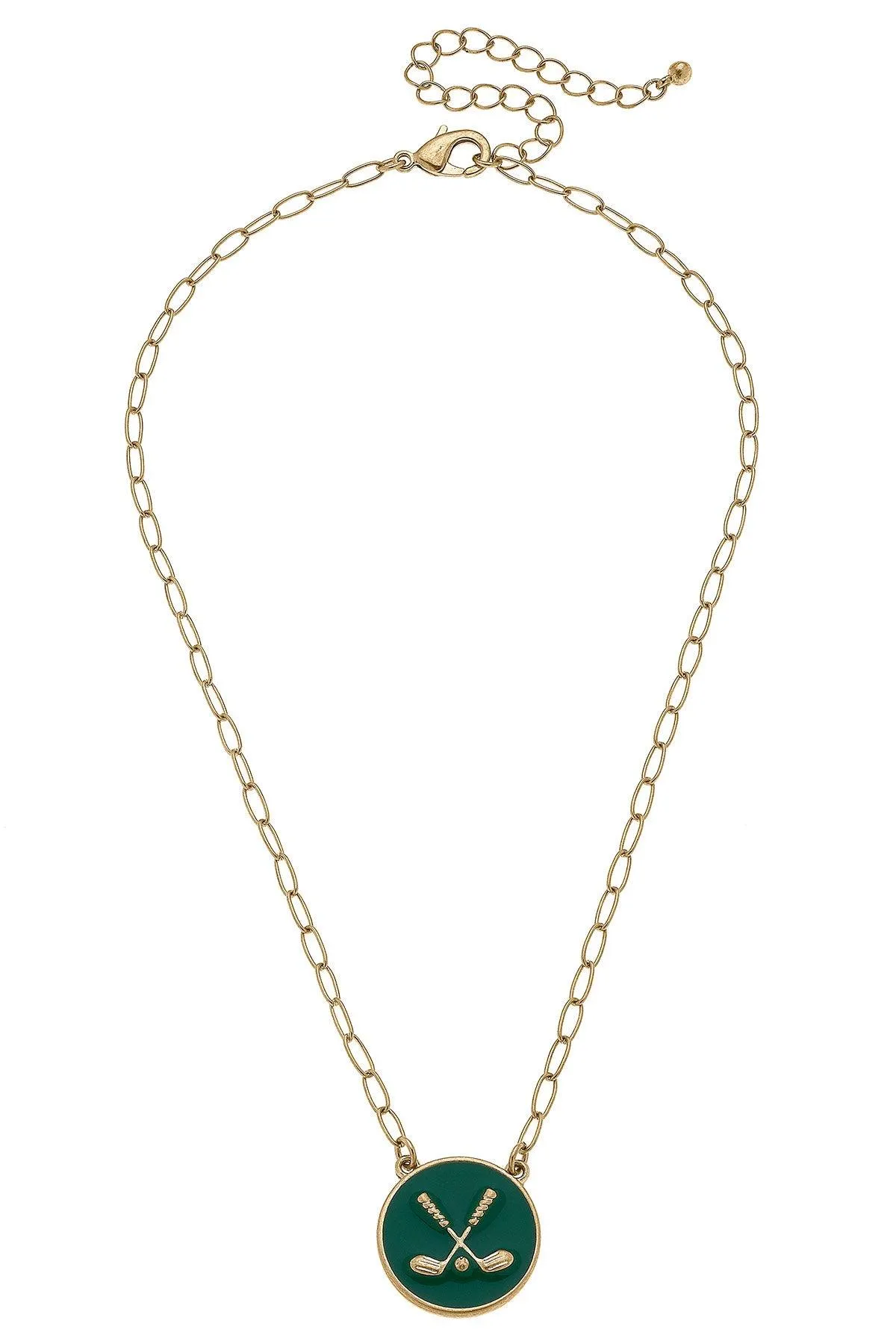 Paige Golf Clubs Enamel Pendant Necklace sold by Canvas Style product image thumbnail 3