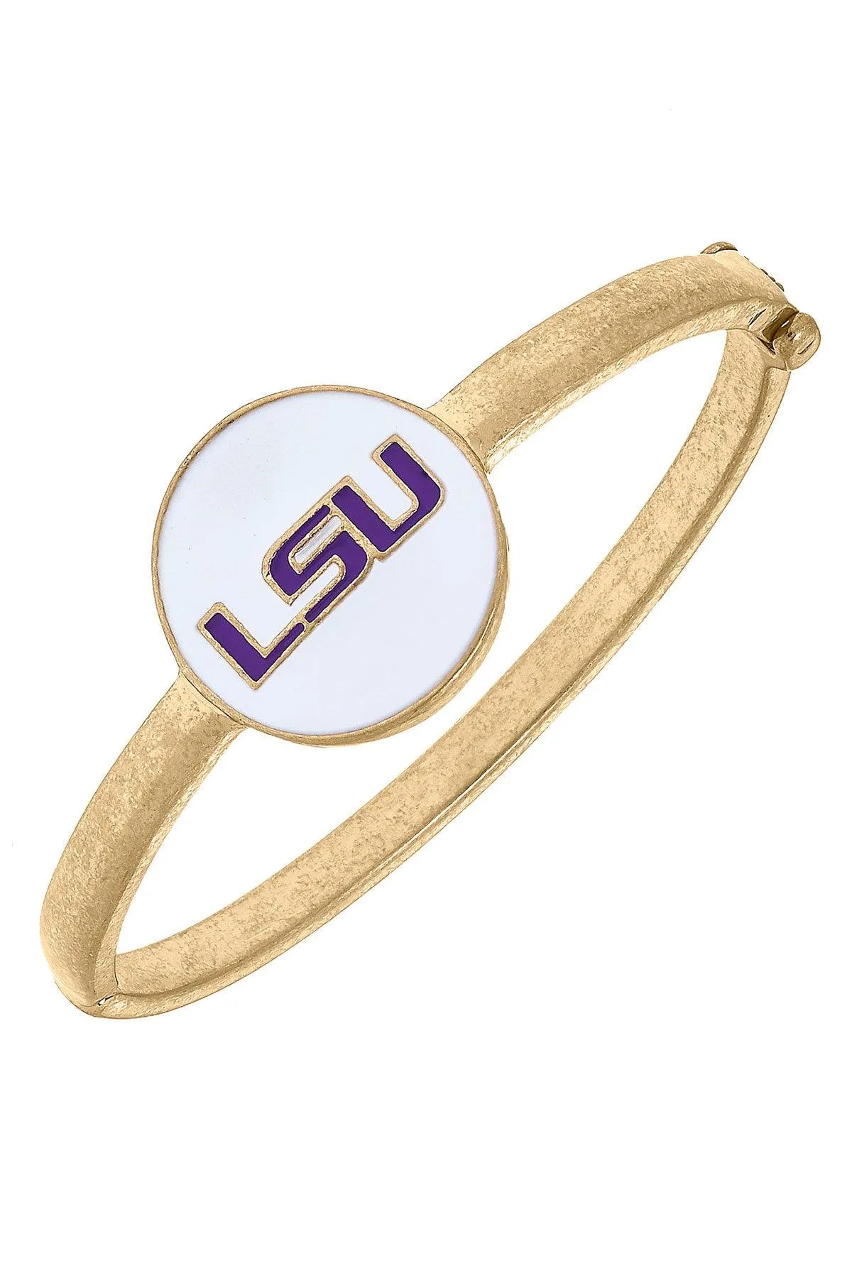 LSU Tigers Enamel Statement Hinge Bangle - FINAL SALE sold by Canvas Style